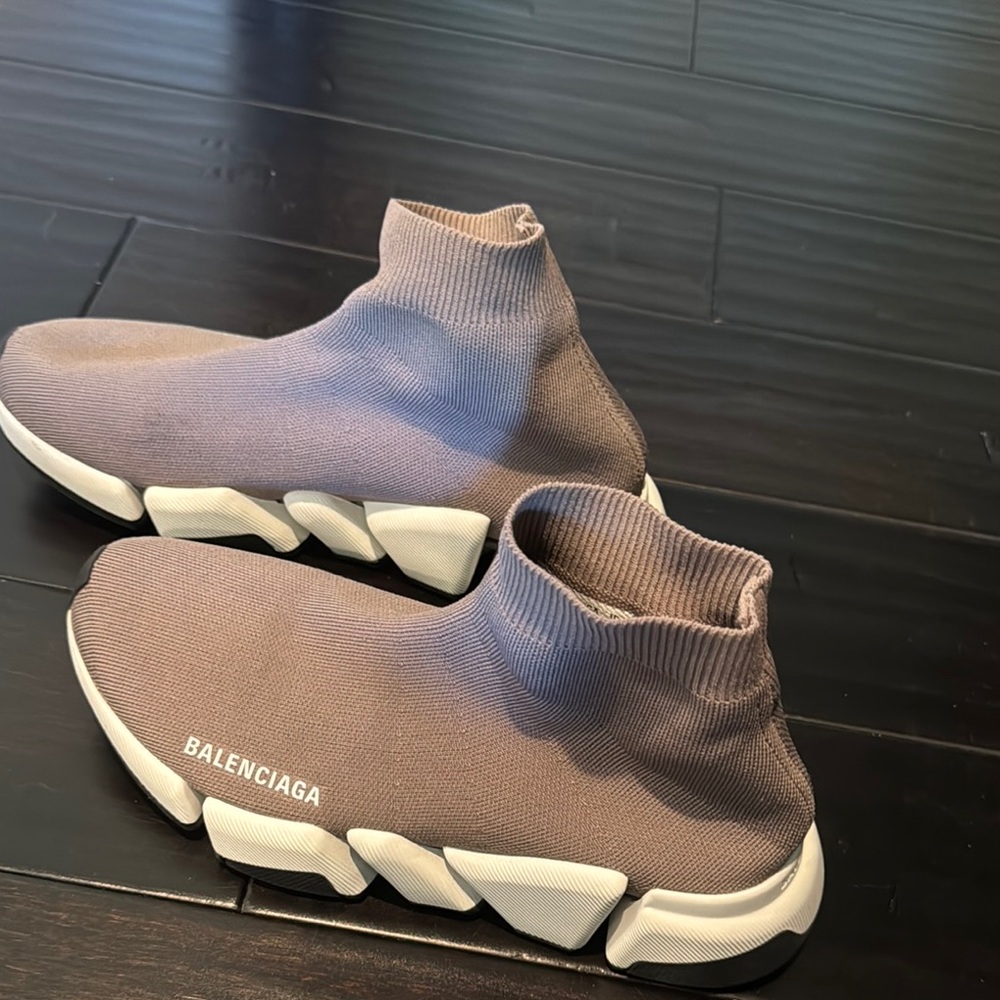 Balenciaga Taupe Sock Sneakers - Picture 3 of 4
